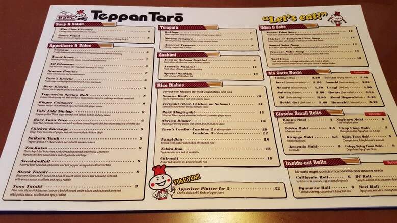 Teppan Taro - Sherwood Park, AB