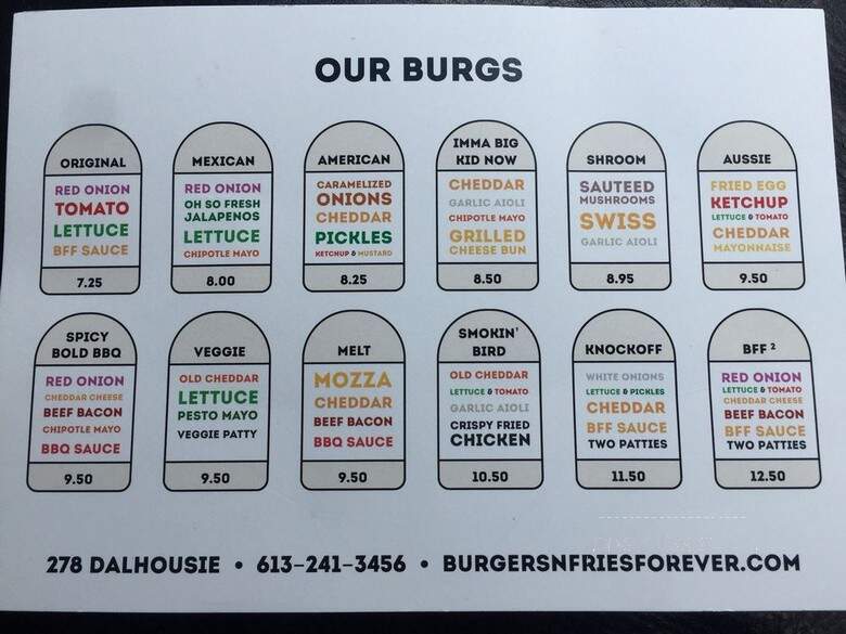 Burgers n' Fries Forever - Ottawa, ON