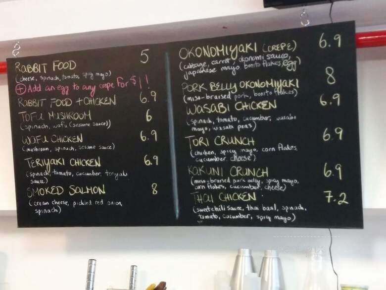 Millie Creperie - Toronto, ON menu_pic