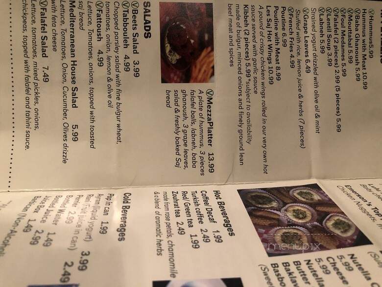 Les Saj - Winnipeg, MB menu_pic
