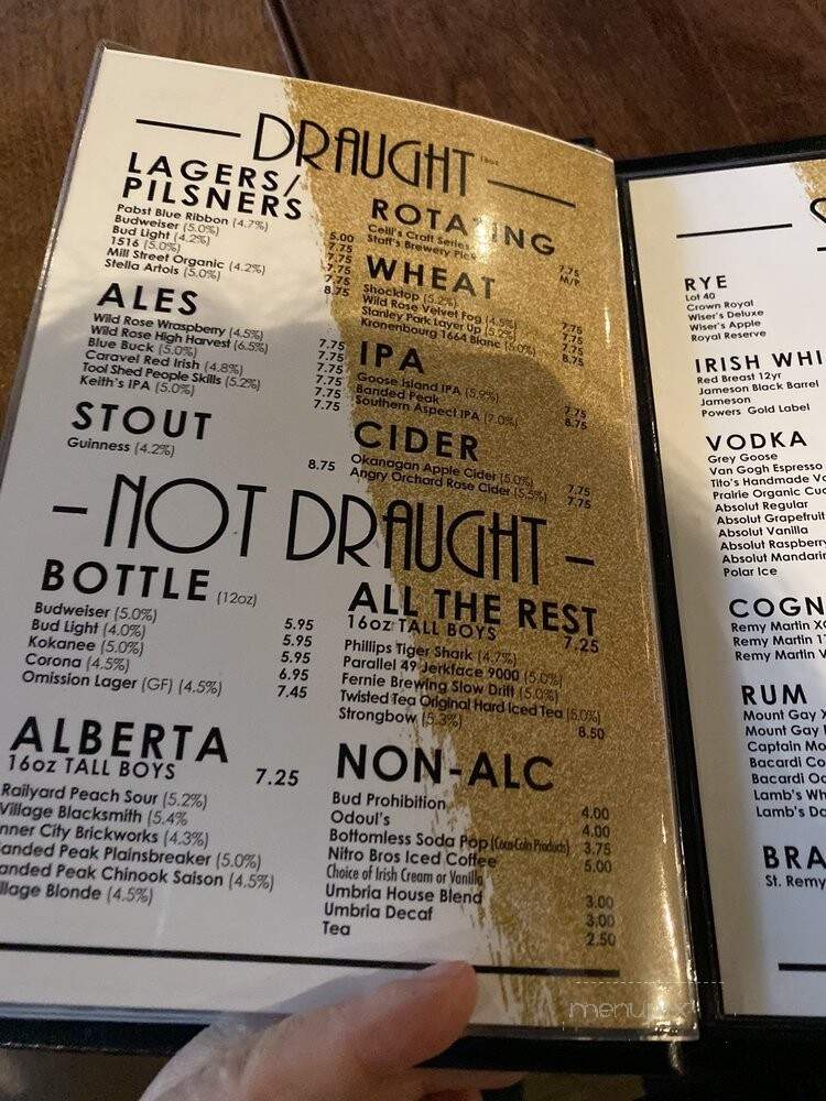 Ceili's A Modern Irish Pub - Calgary, AB menu_pic