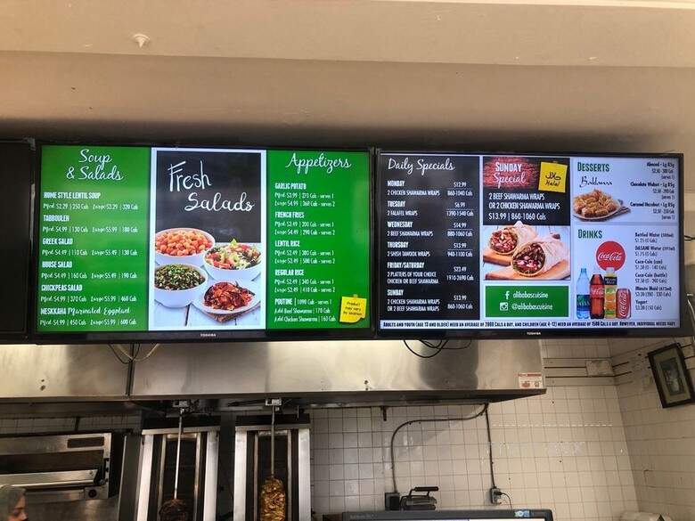 Ali Baba's Middle Eastern Cuisine - Toronto, ON menu_pic