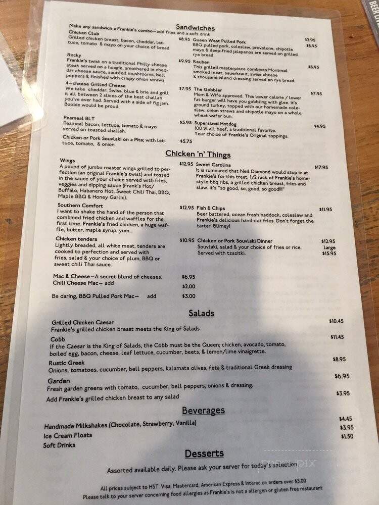 Frankie's Bar and Cafe - Toronto, ON