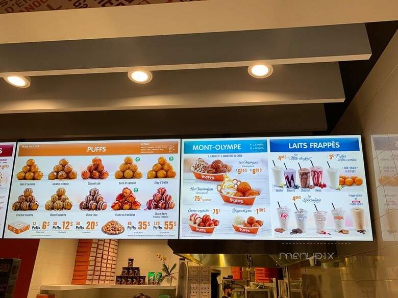 Mr Puffs - Pointe-Claire, QC menu_pic