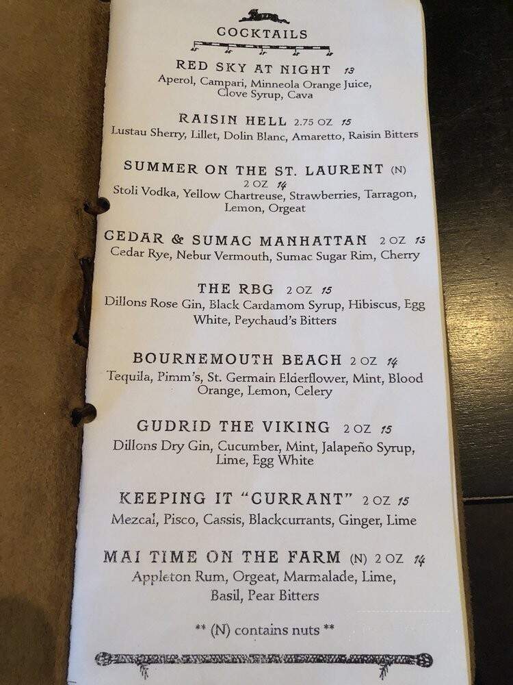 Boralia - Toronto, ON menu_pic