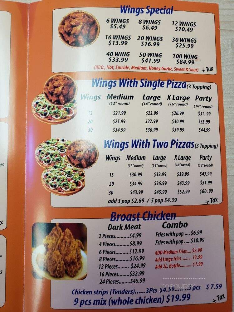 Al Baik Pizza & Broast - Ajax, ON menu_pic