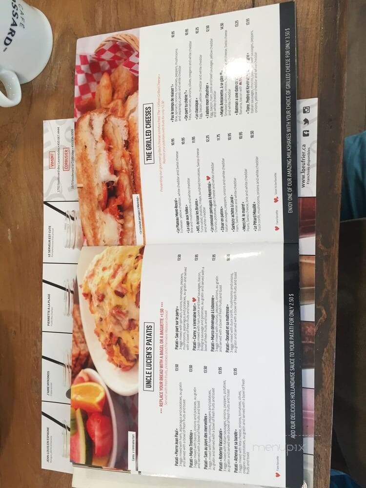 L'Oeufrier - Montreal, QC menu_pic