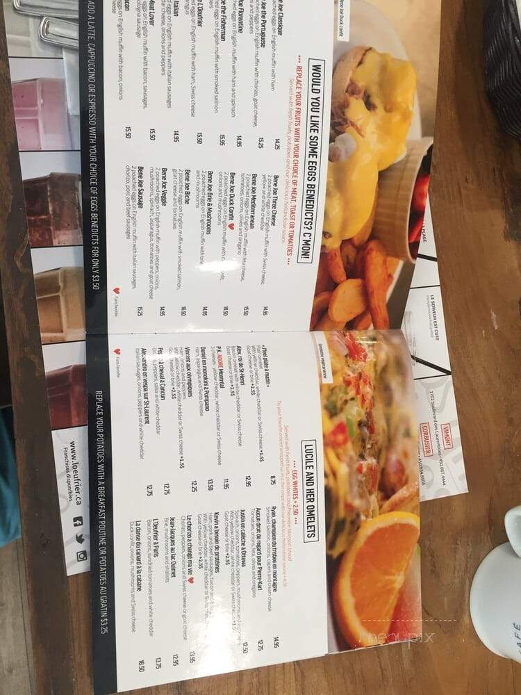 L'Oeufrier - Montreal, QC menu_pic