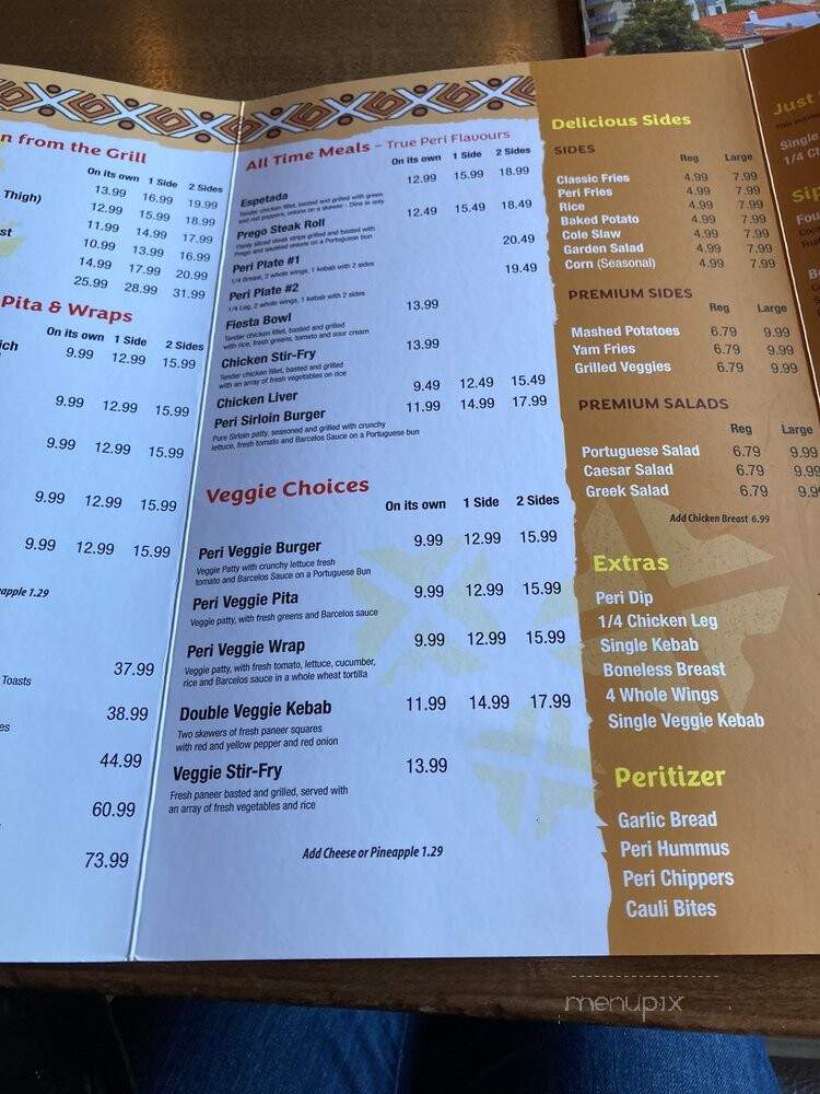 Barcelos Flame Grilled Chicken - Burnaby, BC menu_pic