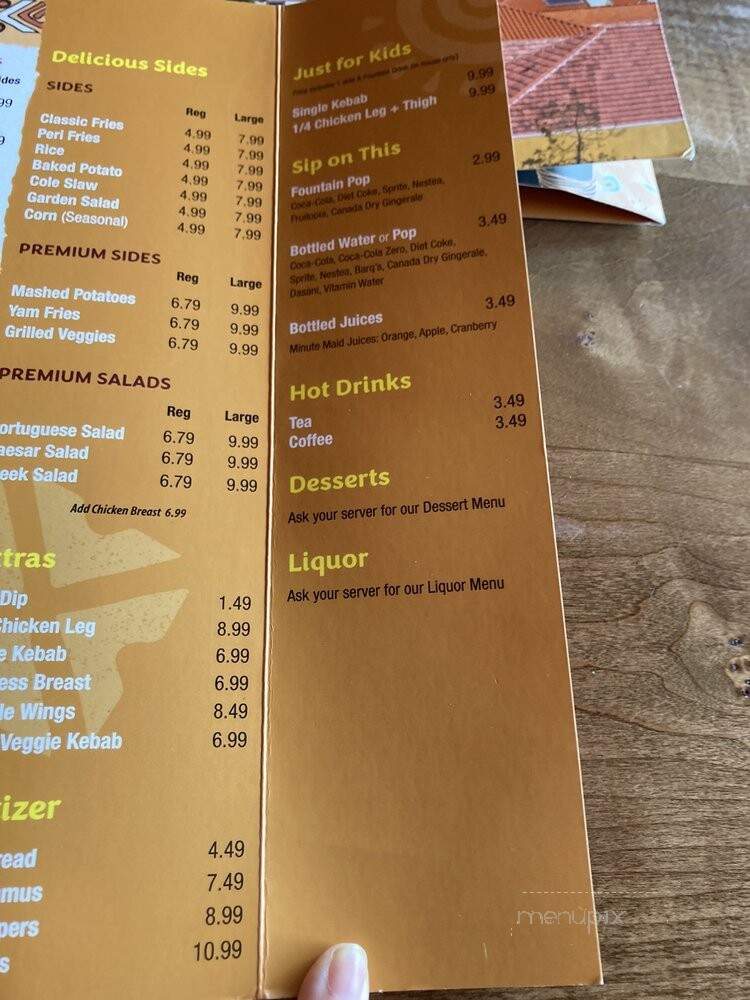 Barcelos Flame Grilled Chicken - Burnaby, BC menu_pic