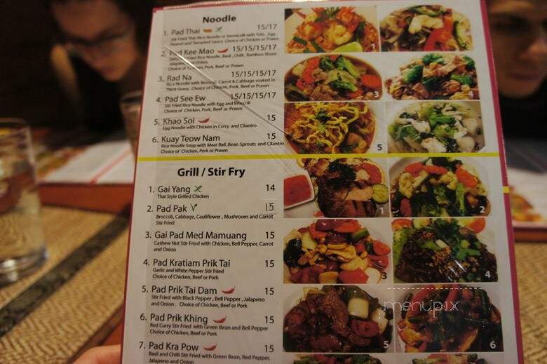 Sawaddee Thai Cuisine - Sherwood Park, AB menu_pic