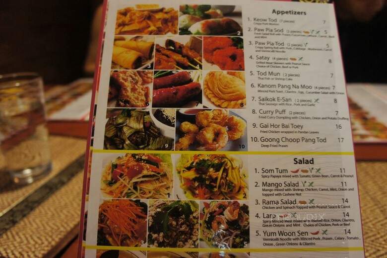 Sawaddee Thai Cuisine - Sherwood Park, AB menu_pic