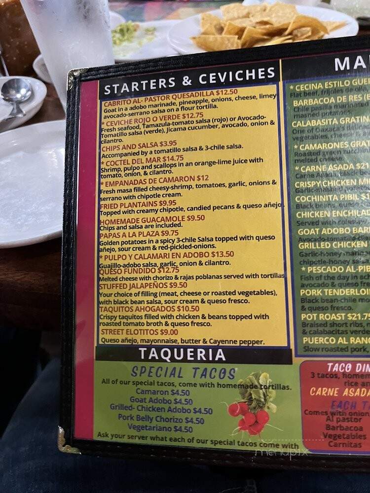 5 Rabanitos Restaurante and Taqueria - Chicago, IL menu_pic