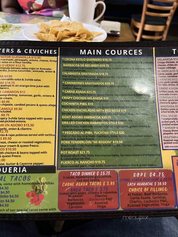 5 Rabanitos Restaurante and Taqueria - Chicago, IL menu_pic
