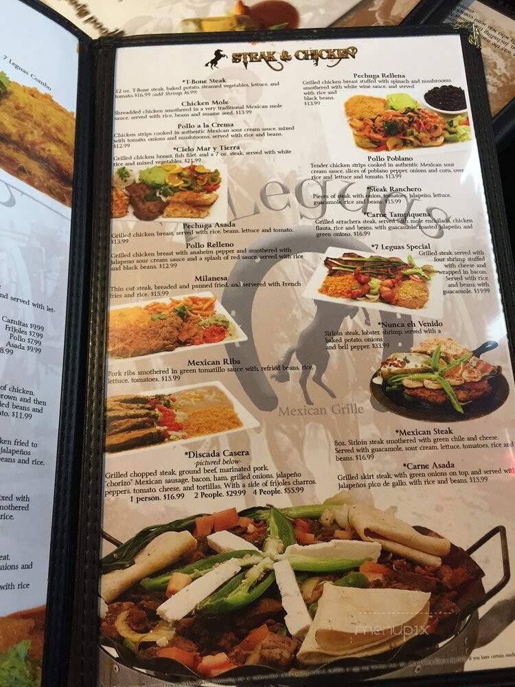 7 Leguas Mexican Grille - Denver, CO menu_pic