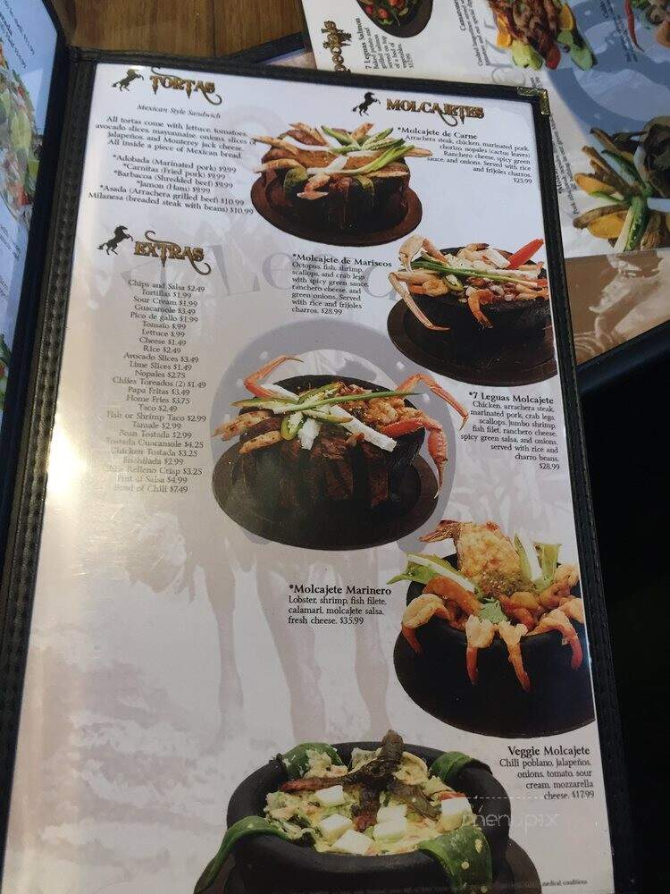 7 Leguas Mexican Grille - Denver, CO menu_pic