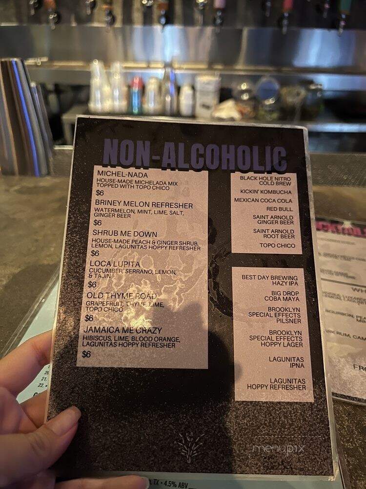 Axelrad - Houston, TX menu_pic