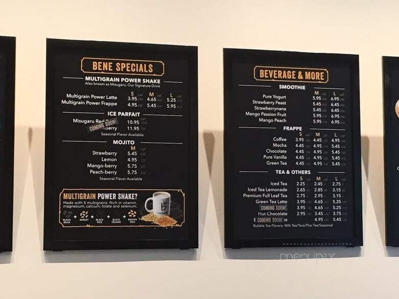 Caffe Bene - Houston, TX menu_pic