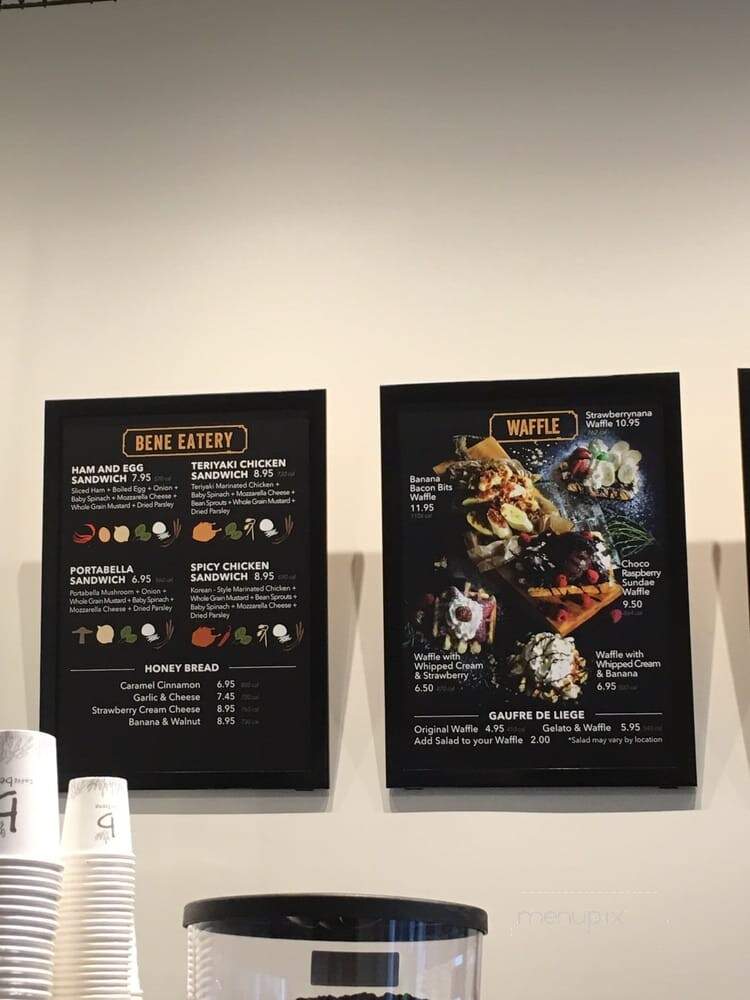 Caffe Bene - Houston, TX menu_pic