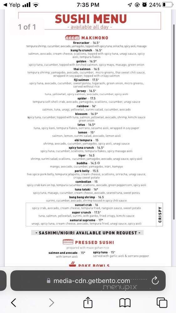 CO - Charlotte, NC menu_pic