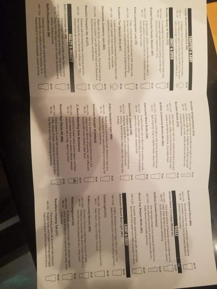 JL Beers - Watford City, ND menu_pic