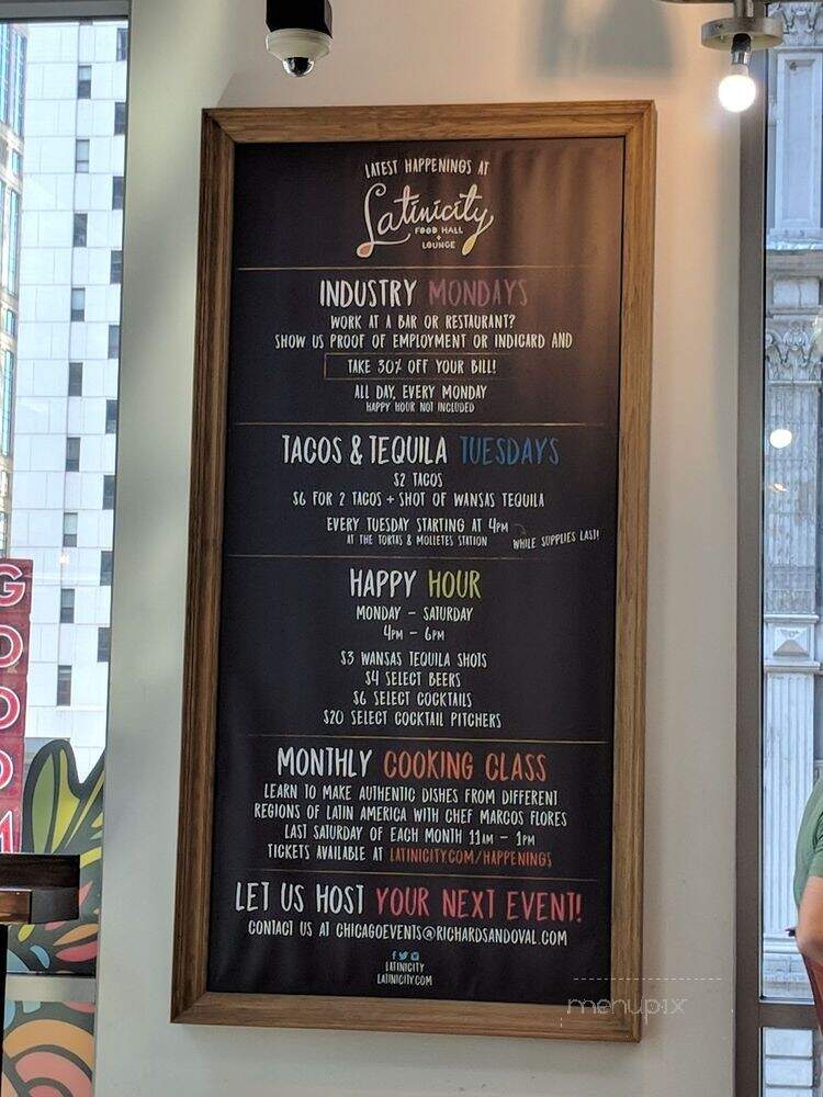 Latinicity - Chicago, IL menu_pic