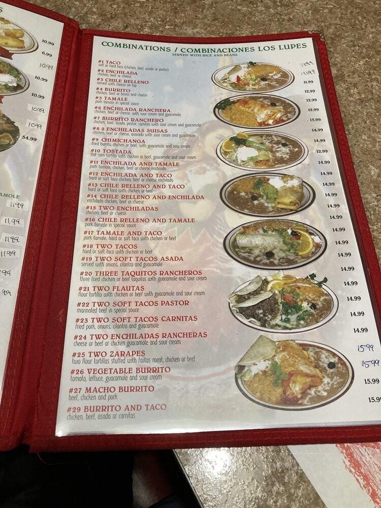 Los Lupes Mexican Restaurant - Las Vegas, NV menu_pic