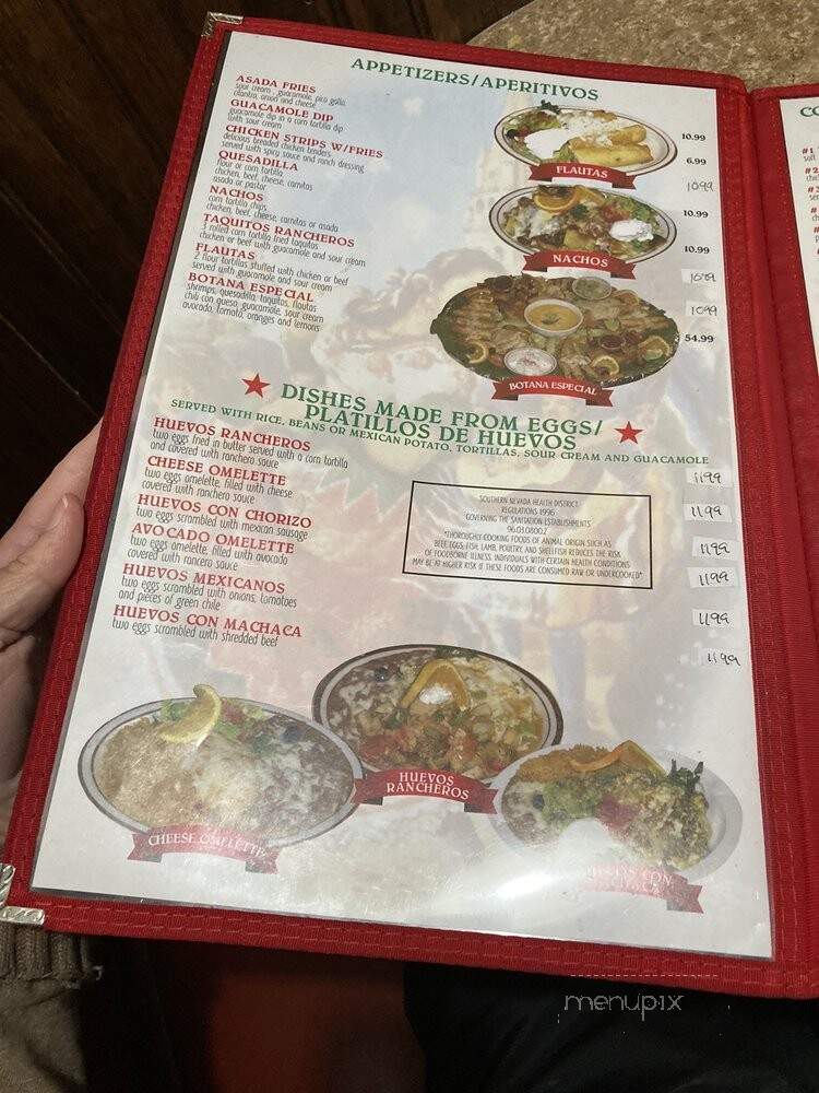 Los Lupes Mexican Restaurant - Las Vegas, NV menu_pic