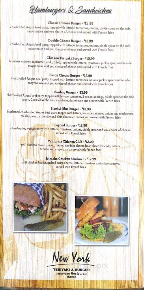 New York Teriaki - Moxee, WA menu_pic