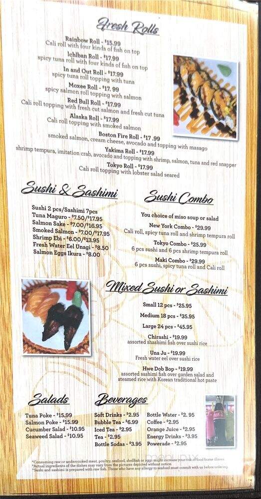 New York Teriaki - Moxee, WA menu_pic