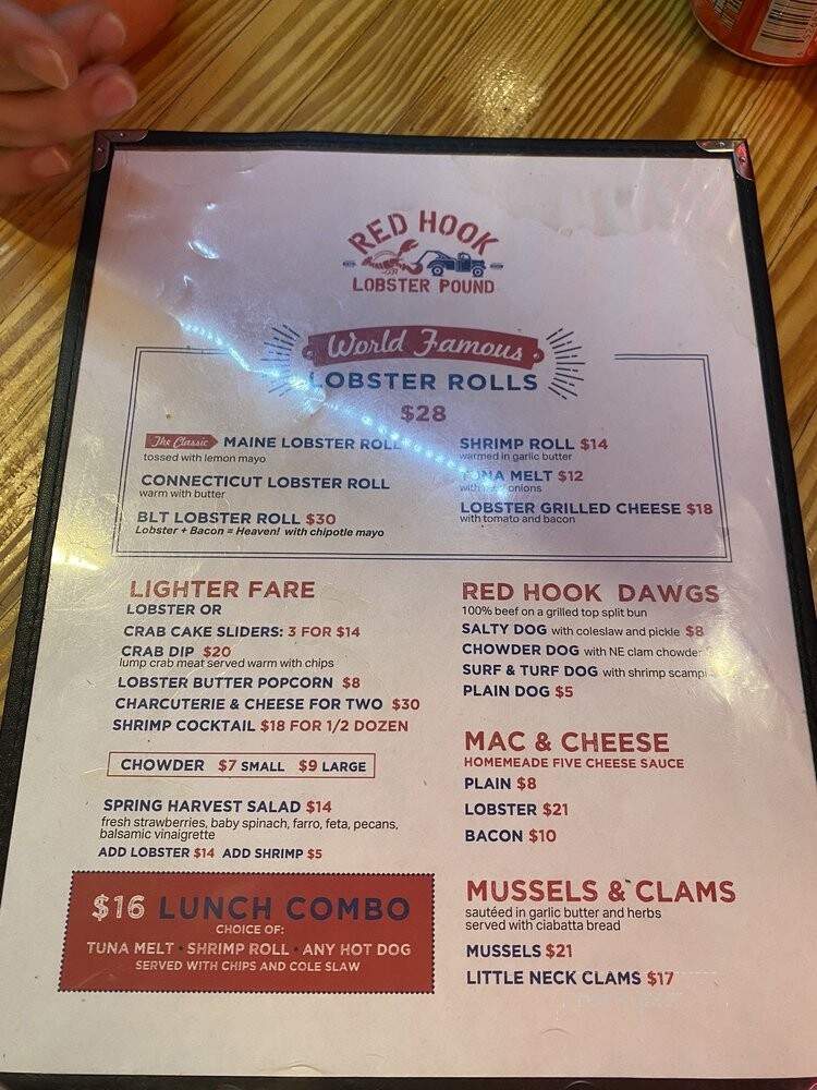 Red Hook Lobster Pound - New York, NY menu_pic