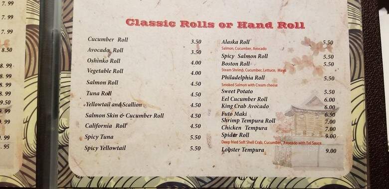 Sakana Japanese Sushi Bar & Grill - Boise, ID menu_pic