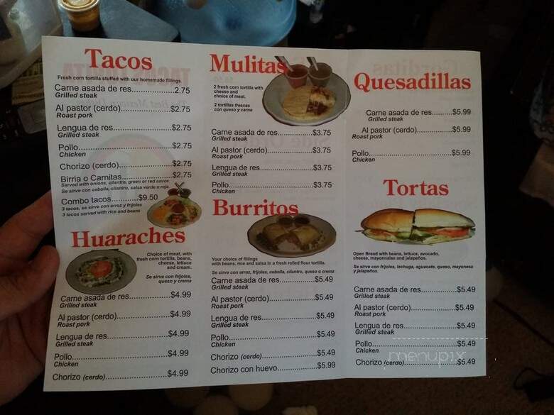Tacos Lupita - Lowell, MA menu_pic