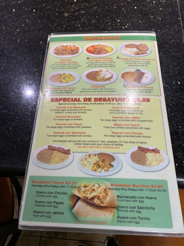 Taqueria El Dorado - Houston, TX menu_pic