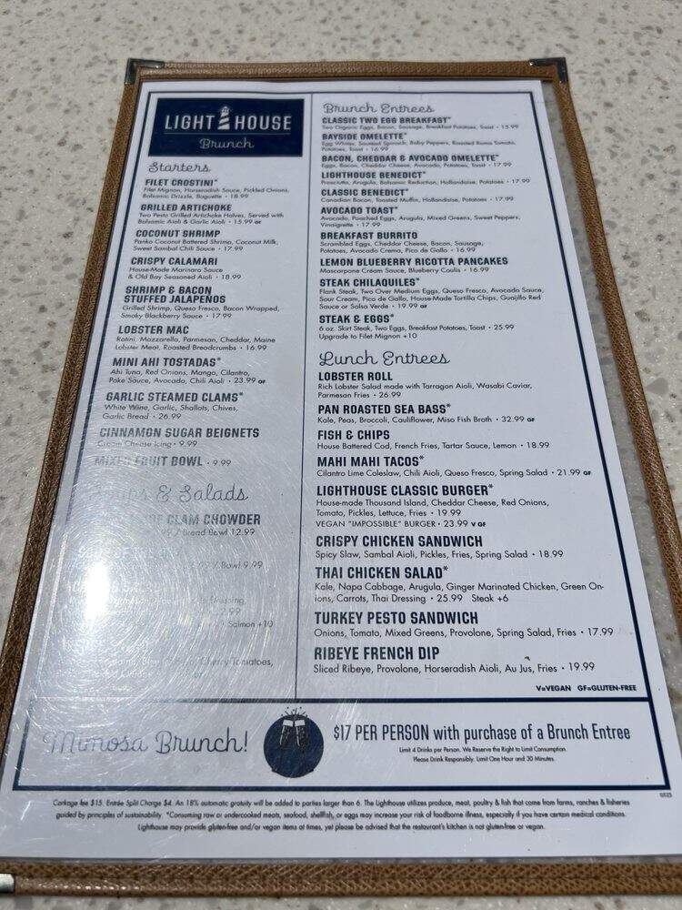 The Lighthouse Bayview Cafe - Newport Beach, CA menu_pic