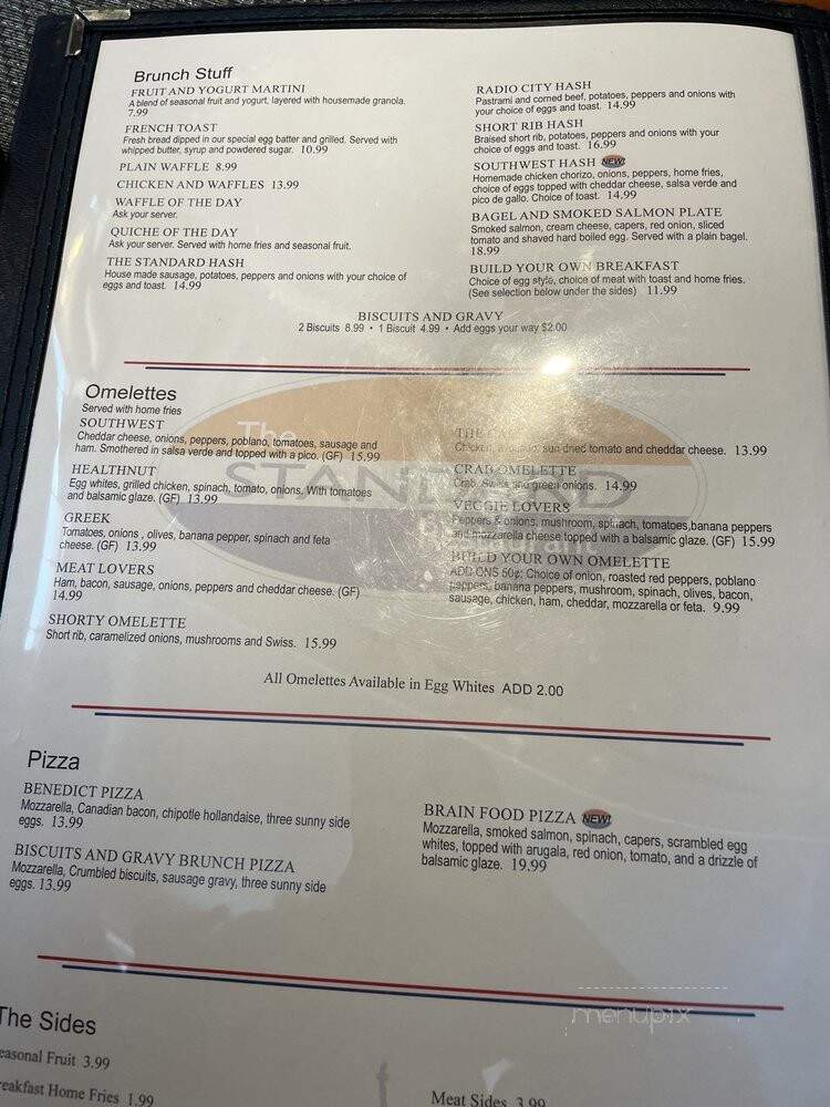 The Standard - Fort Myers, FL menu_pic