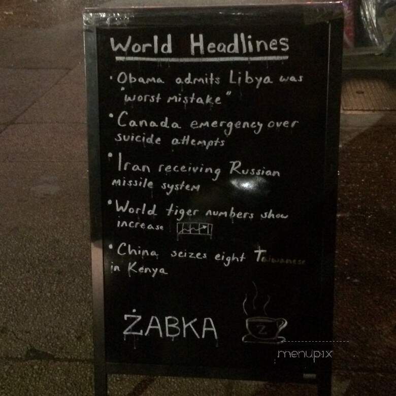 zabka Cafe - Brooklyn, NY menu_pic