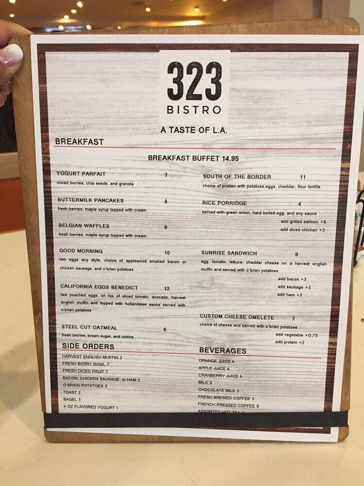 323 Bistro - Commerce, CA menu_pic