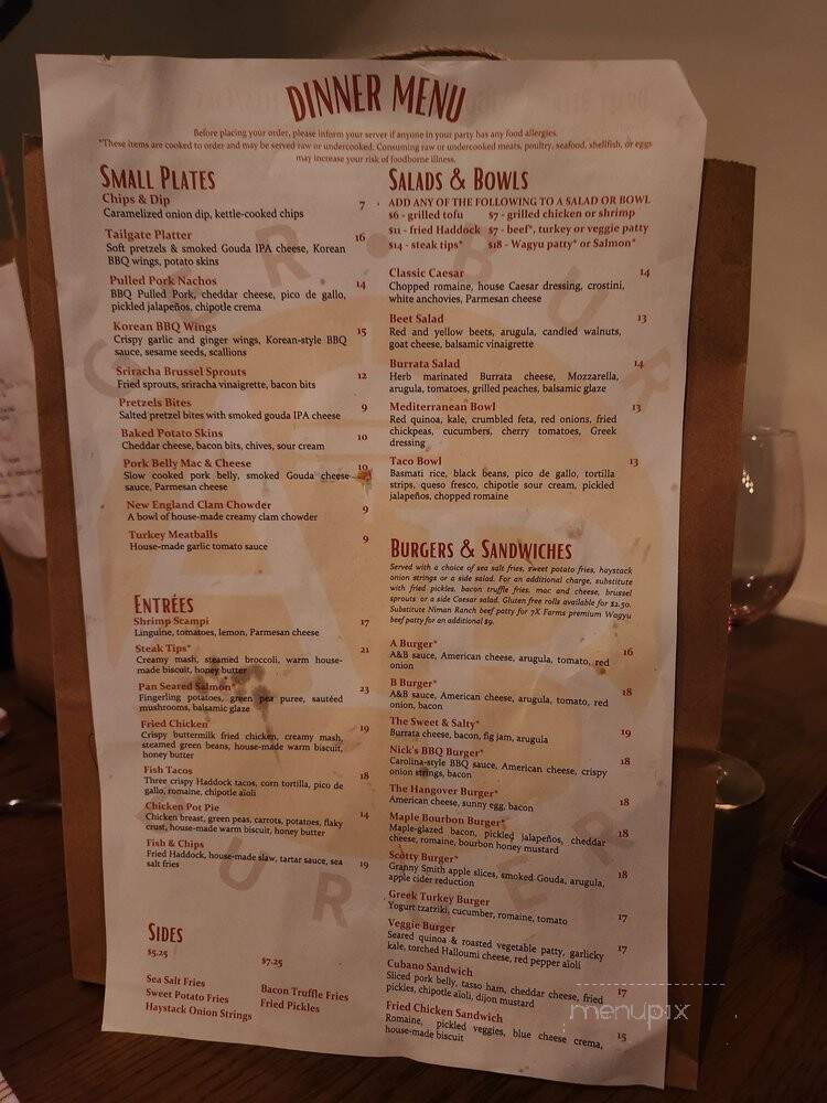 A&B Burgers - Beverly, MA menu_pic