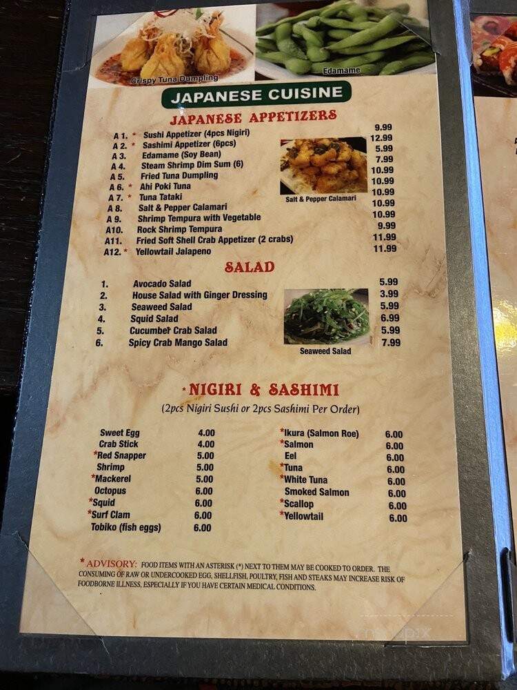 Asian Fusion - Kennesaw, GA menu_pic