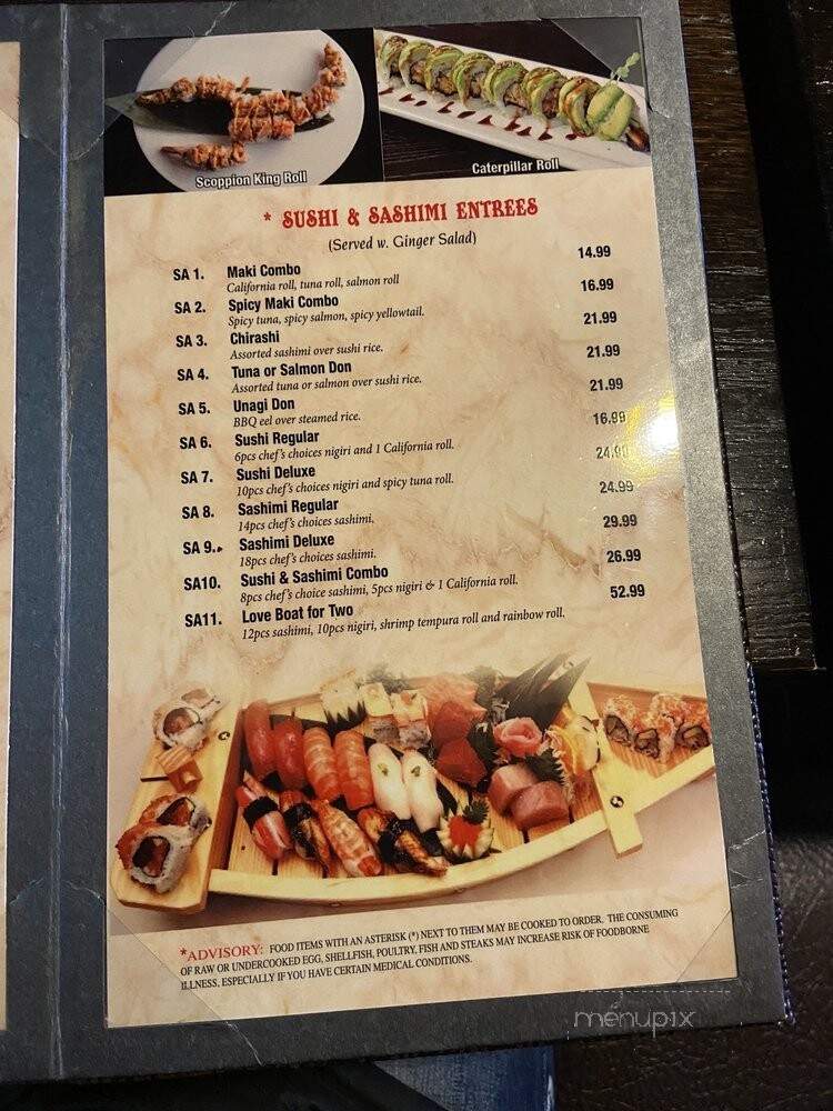 Asian Fusion - Kennesaw, GA menu_pic