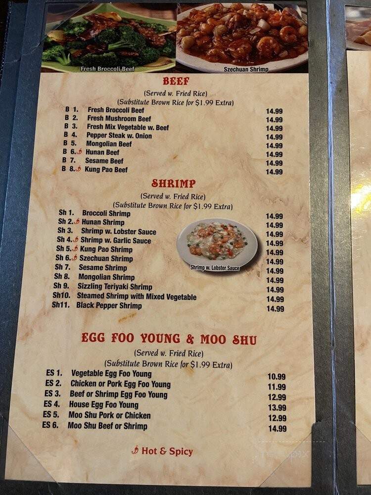 Asian Fusion - Kennesaw, GA menu_pic