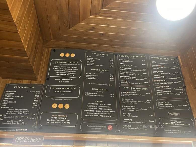 Black Seed Bagels - New York, NY menu_pic
