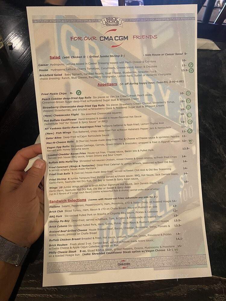 Brick Anchor Brew House - Norfolk, VA menu_pic
