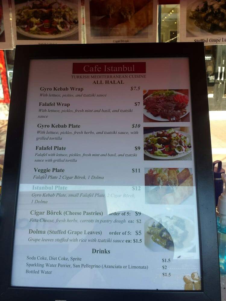 Cafe Istanbul Turkish Kebabs - Burlington, VT menu_pic
