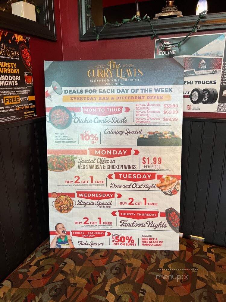 Curry Bowl Indian and Indo Chinese Cuisine - Rocklin, CA menu_pic