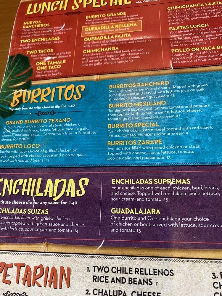 El Rio Grande - Louisville, KY menu_pic