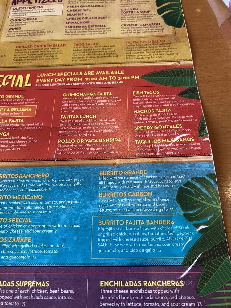 El Rio Grande - Louisville, KY menu_pic
