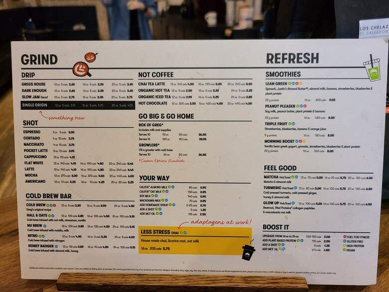 Gregory's Coffee - New York, NY menu_pic