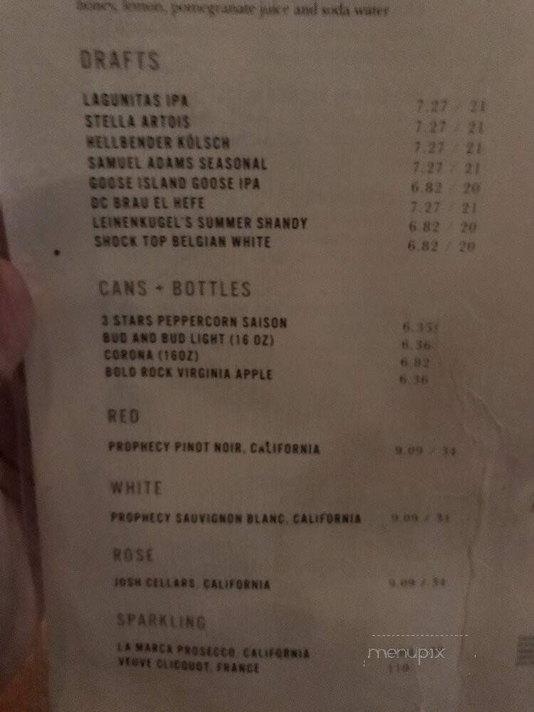 Hawthorne - Washington, DC menu_pic